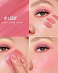 KIMUSE Soft Cream Blush Makeup, Liquid Blush for Dewy Finish