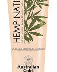 Australian Gold Hemp Nation Sparkling Citrus & Champagne Bundle - Tan Extender Body Lotion (18 FL Oz) & Body Wash (8 FL Oz), Effervescent Orange, Grapefruit & French Wine Extract, Pure Hemp Seed Oil