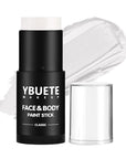 White Face Body Painting Stick, Professional Full-coverage Cream White Face Paint for Halloween SFX Skeleton Ghost Zombie Clown Goth Cosplay Makeup, Washable Body Stick for Adult Costume Party