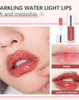 Hydrating Lip Glow Oil, Moisturizing Oil Gloss Transparent Toot Tinted Non-Sticky Nourishing Long Lasting Repairing Lightening Lines and Dry Lips Care Products (CORAL) 0.2 OZ