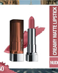 Maybelline New York Color Sensational Lipstick, Lip Makeup, Matte Finish, Hydrating Lipstick, Nude, Pink, Red, Plum Lip Color, Touch Of Spice, 1 Count