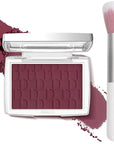 Berry Blush Powder Blush for Cheeks with Brush, Matte Blush Palette Blush Powder Face Blusher, Natural Blendable Formula Silky Lightweight Makeup Blush Rubores de Maquillaje, 006#