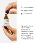 THORNE Vitamin D Liquid - Vitamin D Supplement - Supports Healthy Bones and Muscles, Cardiovascular Health, and Immune Function* - 1 Fl Oz (30 ml)- 600 Servings