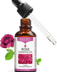 Rose Essential Oil, Face Rose Oil, Moisturizer Rose Oil, Anti Ageing & Anti Wrinkle Serum, Rose Oil for Face, Skin Care, 1 FL.OZ (30ml)