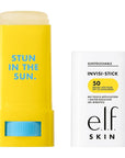 e.l.f. SKIN Suntouchable Invisi-Stick SPF 50, Clear Sunscreen For A Natural Finish, Made With Moisturizing Sunflower Seed Oil, Vegan & Cruelty-Free