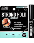 Ardell Strong Hold Lash Glue, Black - Professional Waterproof Lash Adhesive for Strip Lashes with Precision Brush, Fast-Drying 24-Hour Lift-Proof Formula, 1-Pack