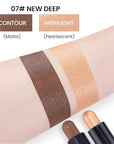 Kaely 2in1 Cream Bronzer Highlighter Stick,Face Shaping Contouring Shades Makeup,07