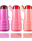3 PCS Cooling Water Jelly Tint/Blush,Chill (Poppy Pink+Coral+Berry) Lip