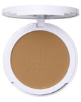 e.l.f. Camo Powder Foundation, Lightweight, Primer-Infused Buildable & Long-Lasting Medium-to-Full Coverage Foundation, Medium 355 W