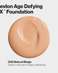 Revlon Liquid Foundation, Age Defying 3XFace Makeup, Anti-Aging Fl Oz