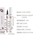 COOL STORY Matte Lip Liner Pencil - Waterproof, Non-Fading, Long-Lasting Plump Effect for Fuller Lips Makeup, Soft & Smooth Texture Easy Glide Lipstick (11#, Pack of 1)