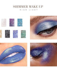 Kilshye Glitter Liquid Eyeshadow Shimmer Eye Shadow Metallic Eyeshadows High Pigment Eyes Shadow Long Lasting Waterproof Eyes Liquid Makeup for Women and Girls Pack of 1 (D- Blue 15)