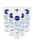 NIVEA Soft Moisturizing Creme 2.60 oz (Pack of 6)