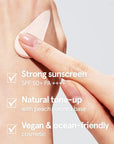 ATHE Vegan Relief Sun BB SPF50+ PA++++, Korean Sunscreen, Zinc Oxide Tone Up Cream, Tone & Texture Correction, Long-Lasting No Sebum Pore Coverage, Reef-safe, 2.36oz.