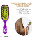 Wet Brush Marble Bronze Shine Enhancer Paddle Brush - Detangler with Ultra Soft Bristles, Infused With Natural Argan Oil, Shiny & Smooth Hair, Wet or Dry, All Hair Types