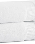 Aston & Arden Egyptian Bath Towels - Pack of 2 - Oversized Ultra Soft Thick & Absorbent, 100% Ringspun Egyptian Cotton Bathroom Towel for Spa, Hotel, 600 GSM, 30 x 54 in, White