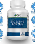 Well of Life Digestive Enzyme: 700mg, 60 Vegetarian Capsules, Enhance Digestive Health, Nutrient Absorption & Gut Health, Lactobacillus, Bromelain, Papain & More, All-Natural, Vegan, Made in USA