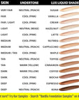 Organic Aloe-Based LUX Liquid Foundation, Natural Vegan Gluten-Free
