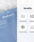BIODANCE Hydro Cera-nol Real Deep Mask, Overnight Hydrogel Mask, Hydrating Facial Mask For Sensitive Skin, Redness Reducing & Quick Soothing Effect, 1.19oz(34g) x 4ea