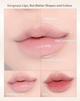 Heart Percent Dote On Mood Lip Pencil Slim, Defines and Fills Creamy Lip Liner Retractable Lipstick Pencil with Built-In Sharpener, #08. Cloudy Mauve