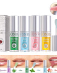 AKARY Hydrating Lip Glow Oil with Big Brush Lip
