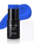 Go Ho Royal Blue Face Body Paint Stick,Easily Washable Formula Face Paint Stick,Non-toxic Full-coverage Cream Blue Body Paint for Halloween Cosplay SFX Mystique Smurf Clown Makeup