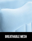 GORILLA GRIP Mesh Bath Pillow for Tub, 6 Powerful Suction Cups, Oversized Headrest with Breathable FlexComfort Technology for Neck, Head, Back Support, Luxury Machine Washable Bathtub Must Haves, Blue