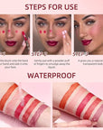 5Pcs Soft Liquid Blush Makeup, Beauty Blush Makeup for Cheek