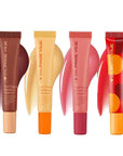 4 Pack Lip Gloss Set of Lip Gels, Tinted Lip Balm to Deepen & Enhance Moisturizing Jelly Lip Gloss - Everyday Lip Makeup - Multi-Purpose Lip Oil with Lip-specific Peptides