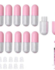 10 Pcs 2 ml Empty Lip Gloss Tubes Containers, Lip Balm Bottle with 5 ml Refillable Squeeze Tube