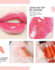 Hydrating Lip Glow Oil, Moisturizing Oil Gloss Transparent Toot Tinted Non-Sticky Nourishing Long Lasting Repairing Lightening Lines and Dry Lips Care Products (CORAL) 0.2 OZ