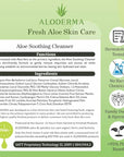 Aloderma Soothing Cleanser for Sensitive Skin Made with 76% Organic Aloe Vera and Allantoin to Calm & Gently Cleanse Damaged Skin, 3.5oz
