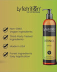 Retinol Acne Serum by Lyfetrition, Infused with Hyaluronic Acid and Vitamin C, Pomegranate & Green Tea,Face toner, Reduce Wrinkles, Pores and Fine Lines, Moisturize & Supple Skin, (12 FL oz)