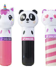 Lip Smacker Lippy Pals, Set of 3 Flavored Moisturizing & Smoothing Soft Shine Lip Balm, Hydrating & Protecting Fun Tasty Flavors ,Cruelty-Free & Vegan - Unicorn, Panda and kitten