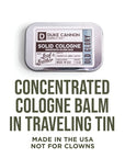 Duke Cannon Solid Cologne - Old Glory Premium Concentrated Cologne Balm, Fresh Tobacco, Amber, and Leather Scent, 1.5 oz. Travel Tin
