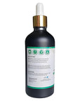 Seddy Organic Castor Oil with Rosemary & Peppermint in Dark Glass Bottle - Cold Pressed | Hexane-Free | Scalp, Hair, Eyelashes, Eyebrows, Skin, & Nails | Hair Treatment Oil - 3.4 Fl. Oz
