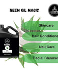 Naturevibe Botanicals Neem Oil 32 Ounces | 100% Pure and Natural | Great for Skin Care and Hair Care