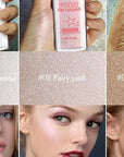 Glitter Powder Highlighter Makeup, Body Brightens the Natural (3 Colors(1#.4#.5#))