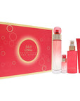 Perry Ellis 360 Coral 3.4oz EDP Spray, 4oz Body Mist, 3oz Shower Gel, 0.25oz EDP Spray Women 4 Pc Gift Set