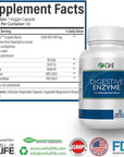 Well of Life Digestive Enzyme: 700mg, 60 Vegetarian Capsules, Enhance Digestive Health, Nutrient Absorption & Gut Health, Lactobacillus, Bromelain, Papain & More, All-Natural, Vegan, Made in USA