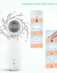 Waterproof Facial Cleansing Spin Brush Set with 5 Exfoliating Brush Heads - Electric Face Scrubber Cleanser Brush by CLSEVXY - Face Brush for Gentle Exfoliation and Deep Scrubbing