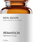 AromaTech Santal Escape Premium Aroma Oil β Uplifting & Sophisticated Home Fragrance with Notes of Sandalwood, Iris & Ocean Air for Scent Diffusers, Cold-Air and UltraSonic Scent Machines β 60 mL