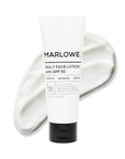 MARLOWE. No. 128 Men's Facial Lotion with Sunscreen SPF 50, 3.4 oz, Oil-Free, Lightweight Daily Face Moisturizer for Men, Includes Natural Extracts to Hydrate, Nourish & Soothe