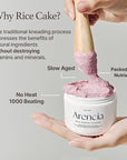 Arencia Rosehip Brightening Rice Mochi Face Cleanser & Daily Scrub - Moisturizing, Exfoliating & Deep-Cleansing - All Skin Types with Rice Powder & Rice Water (1.76oz)