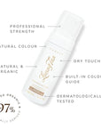Loving Tan Purest Tanning Mousse NEW, Medium - Sunless Tanner Made From 97% Certified Organic & Naturally Derived Ingredients - Up to 5+ Self Tan Applications Cruelty Free, Vegan Friendly - 3.3 Fl Oz
