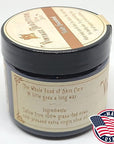 Vintage Tradition Beef Tallow Balm for Skin Care - Unscented, All Purpose Balm for Sensitive Skin Heals and Hydrates with Olive Oil + Tallow from Grass-Fed Cows - Beef Tallow for Skin, 2 fl. oz.