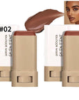 2 Pcs Foundation Stick Beauty Balm Serum Boosted Skin Tint, 2025 New Makeup Tint, Portabl Moisturizing Essence Contour Stick Foundation Beauty Balm (#02)