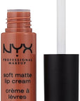 NYX PROFESSIONAL MAKEUP Soft Matte Lip Cream, Lightweight Liquid Lipstick - Abu Dhabi (Deep Rose-Beige)