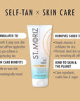 St Moriz Pre-Tan Skin Primer for Self Tanner- Exfoliating Fake Tan Primer - Preps & Primes Skin for Long-Lasting Tan - Deep Cleansing Foaming Exfoliator for Self Tan (6.76 fl oz)