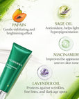 Aloderma Skin Brightening Face Cleanser Made with Organic Aloe Vera - Natural Brightening Daily Face Wash with Niacinamide & Papaya for Radiant Skin Tone - Natural Formula for Everyday Use, 4.2oz
